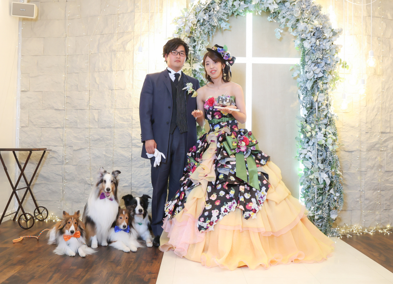 スタンダードなポーズで