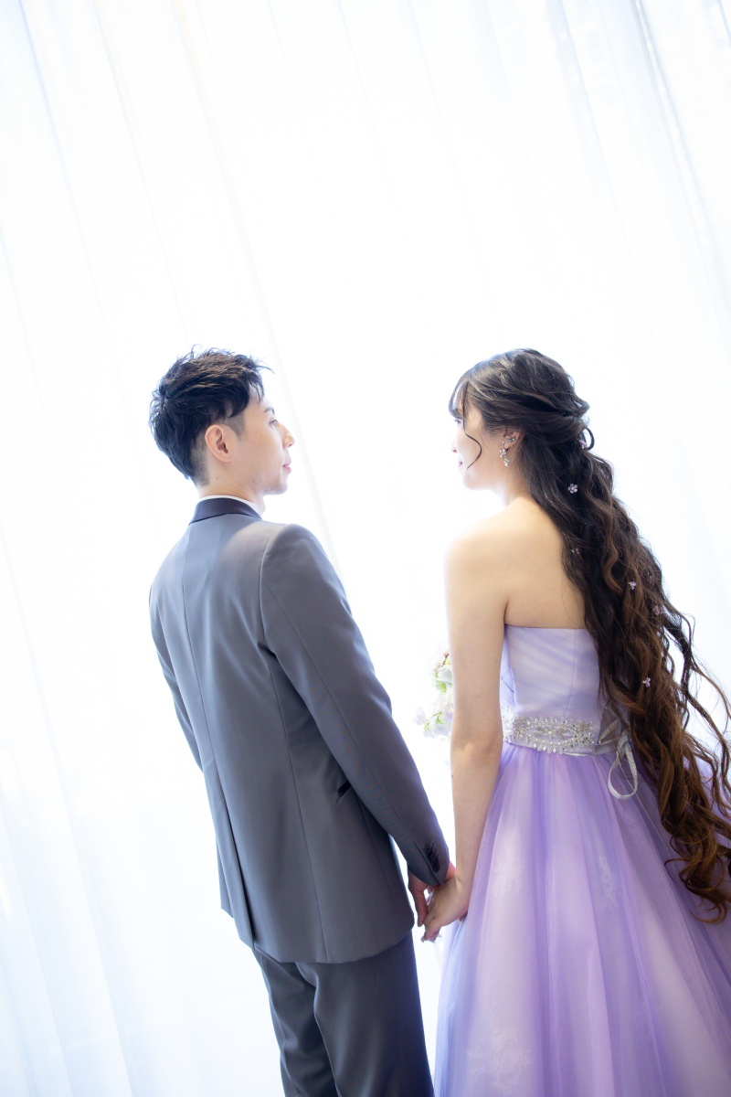 見つめ合うおふたり