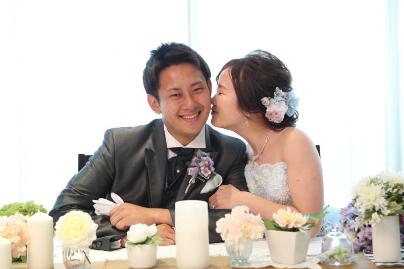 嬉しそうな新郎様の笑顔♥