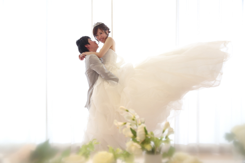 希望のポーズ・ヘアメイクで♡