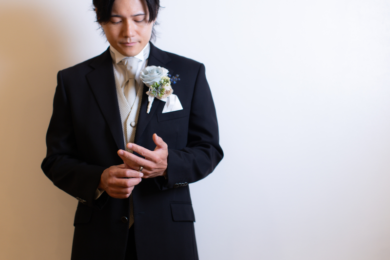 ご新郎様のおひとりショット