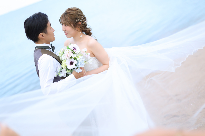 ドレスのチュールを使って