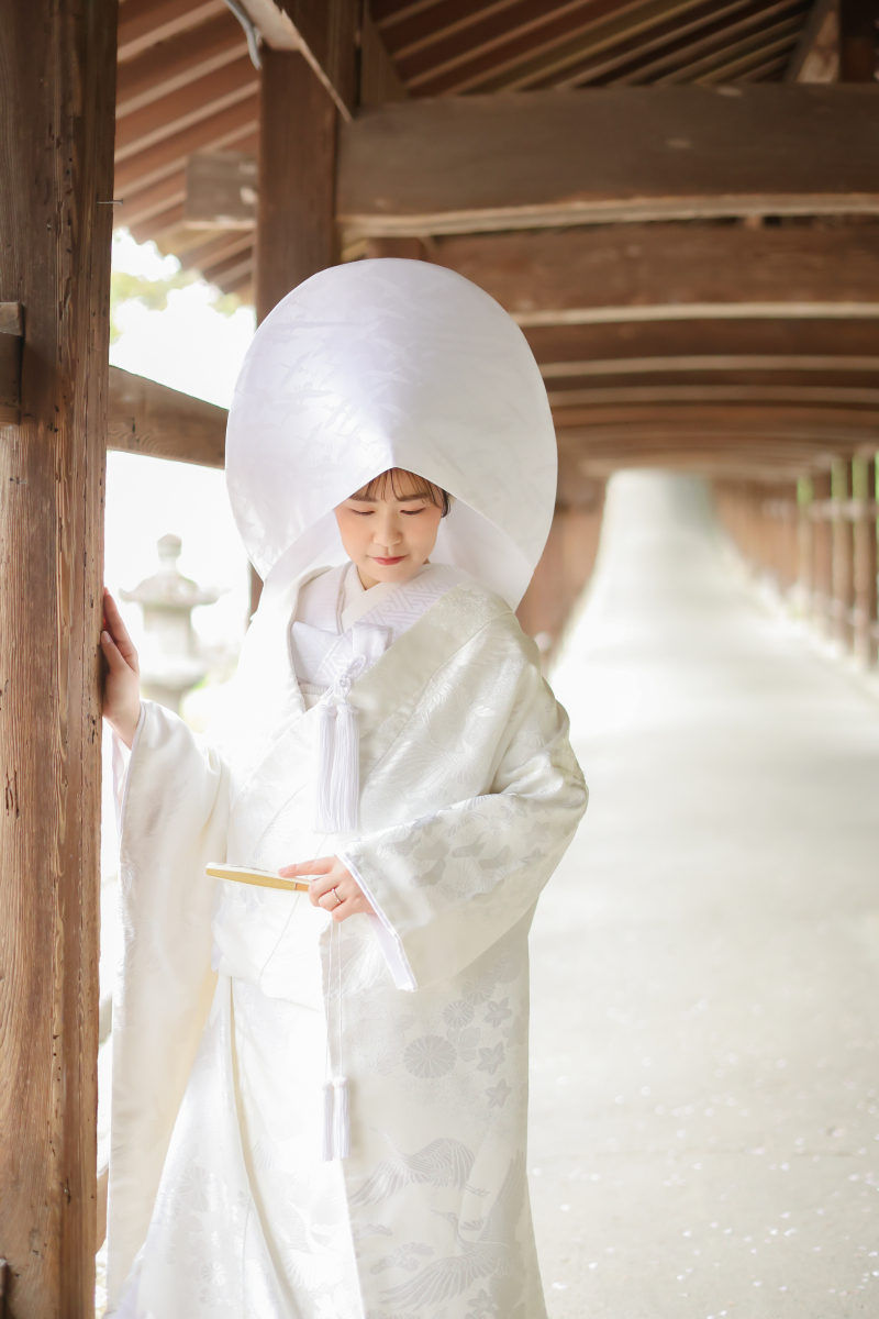 真っ白な白無垢コーデ*