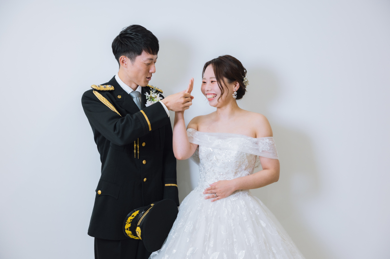 仲良く敬礼ポーズ^^
