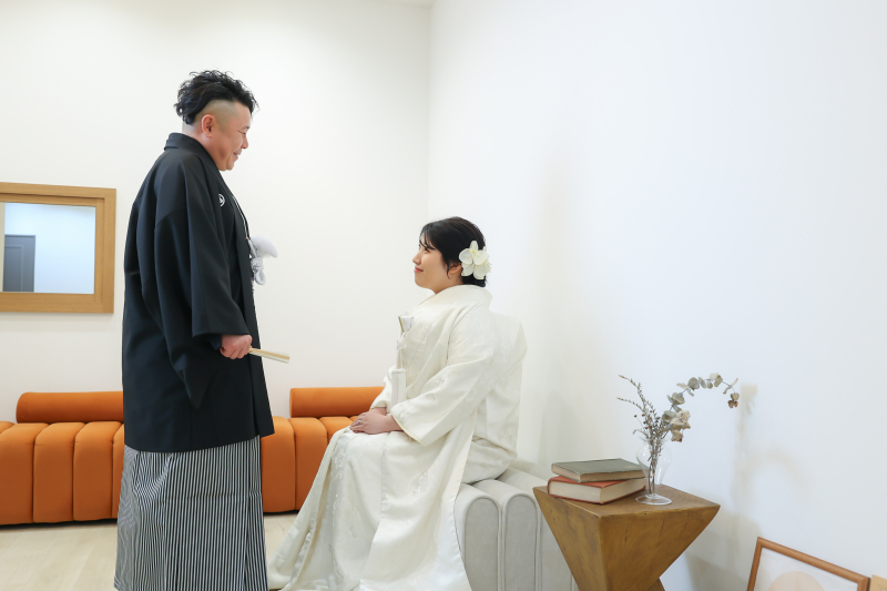 オレンジソファーにて