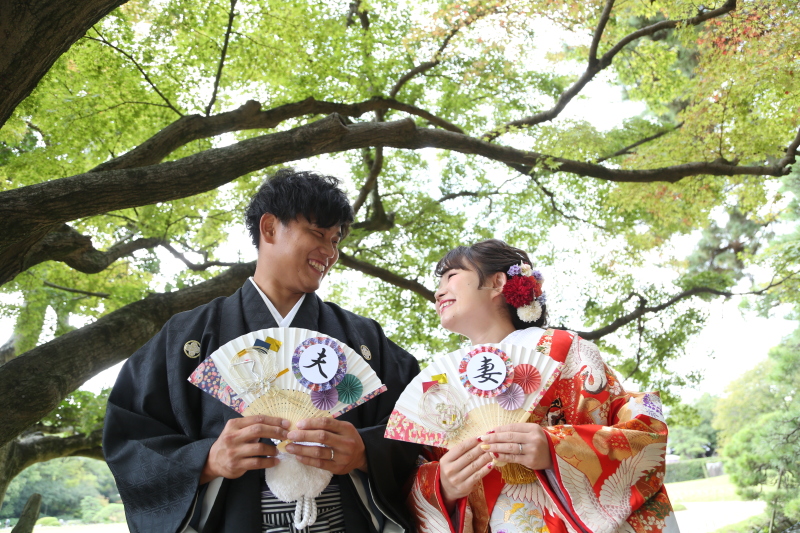 お扇子ショットでちらっ