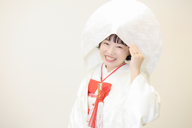 白無垢×綿帽子