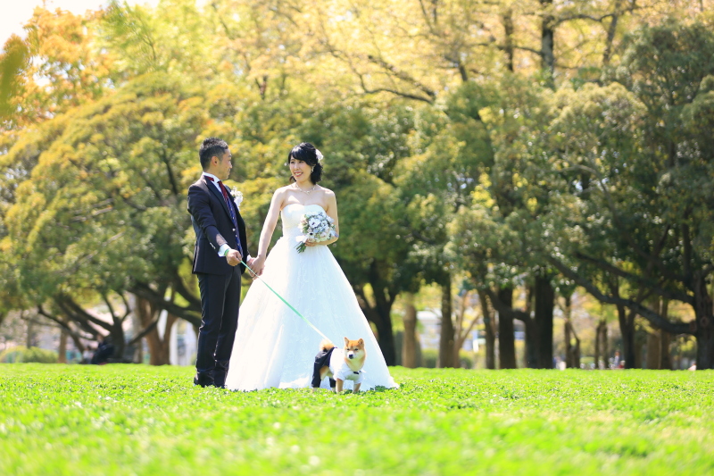 大好きなワンちゃんと一緒に