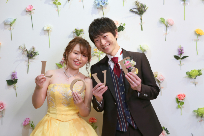 お気に入りのイエローのドレスで♡