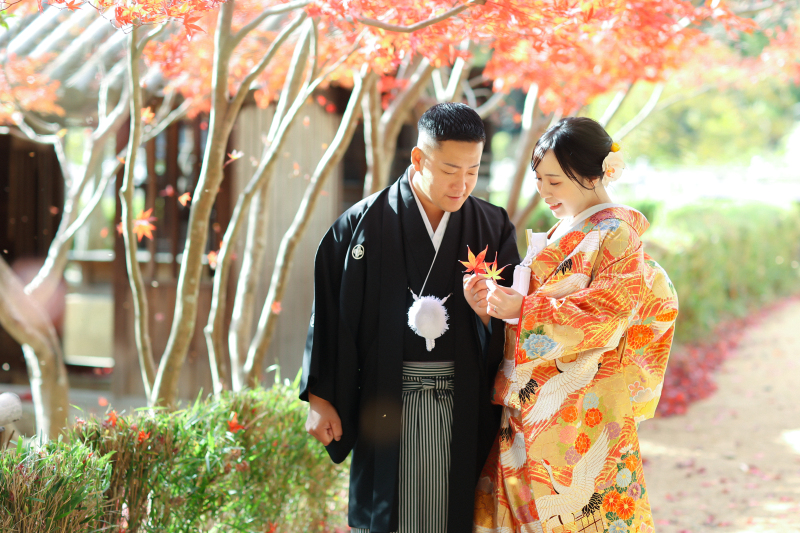 祝福の紅葉フラワーシャワー☆彡