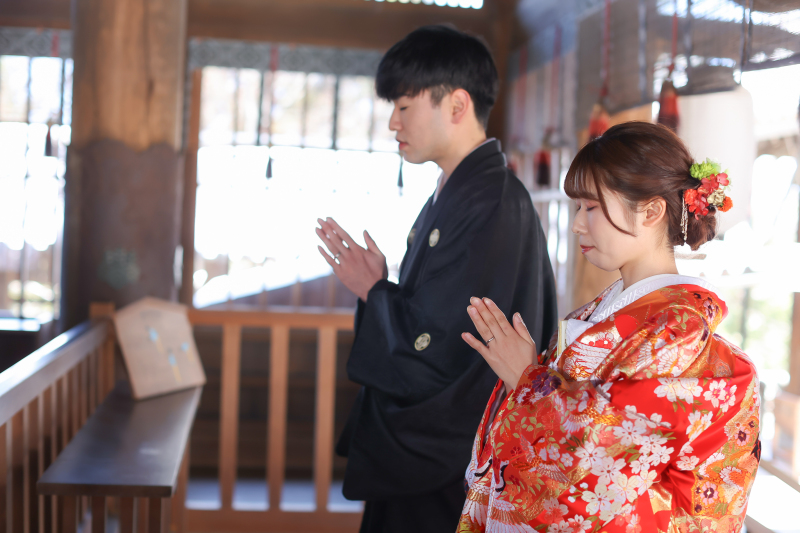 神様に願いを込めて。。