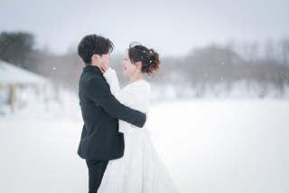 【まるで映画】雪フォト♡