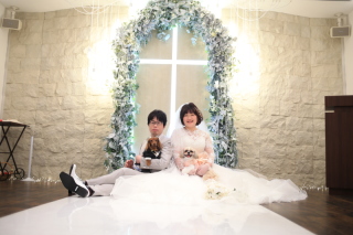 愛犬と一緒に挙げる結婚式♡