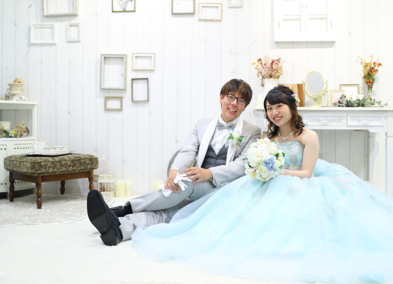 座って撮るお写真も可愛いです**