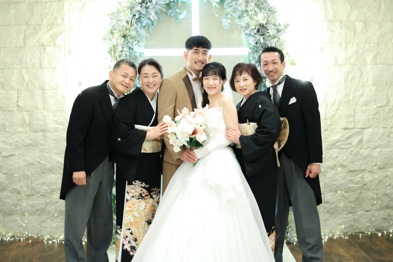 ぎゅっと家族写真！