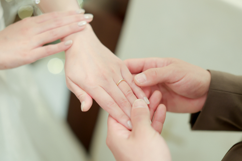 指輪交換