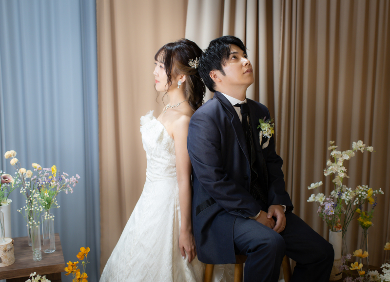 スタジオでの撮影