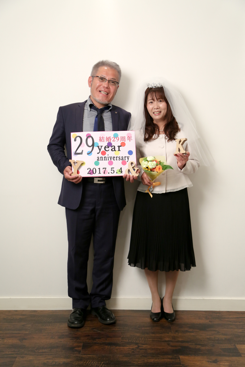 夫婦で記念撮影♡