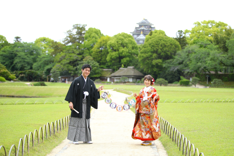 まずは後楽園撮影からスタート!
