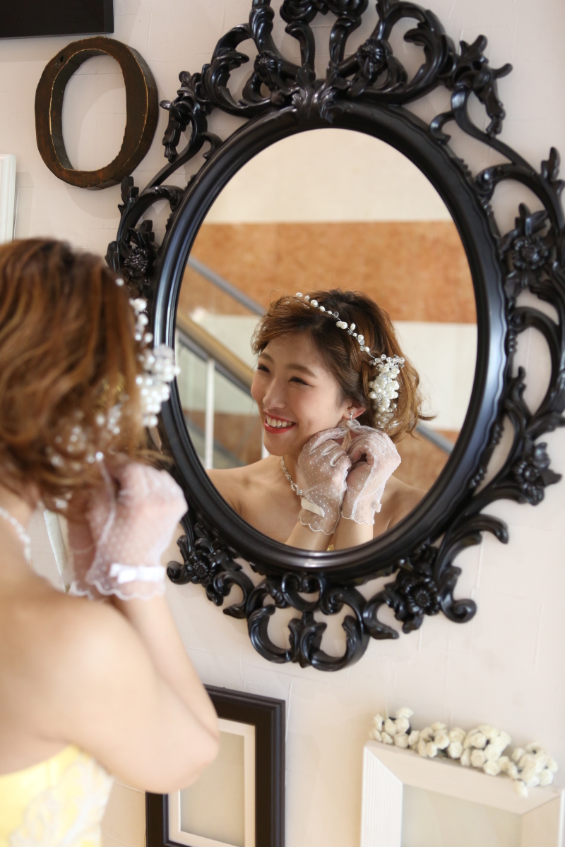 小物もしっかり使って♪