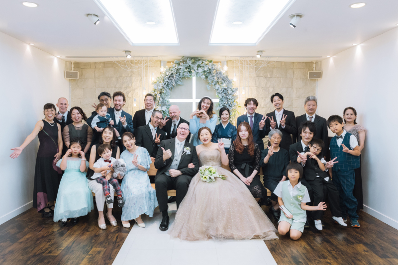 ふたりだけの和装撮影から、みんなで祝う挙式へ