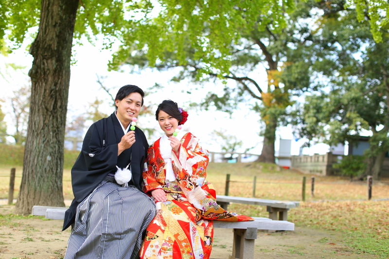 お団子を持ってニコニコの笑顔♡