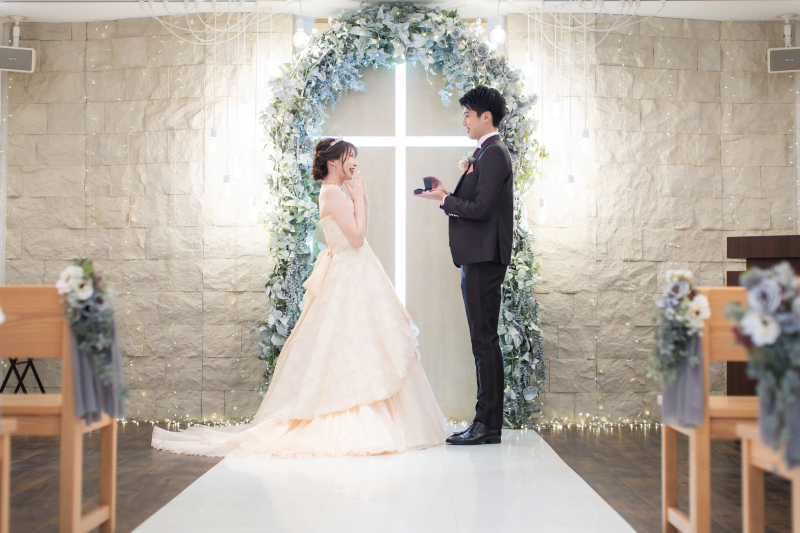 婚約指輪をお渡し♡