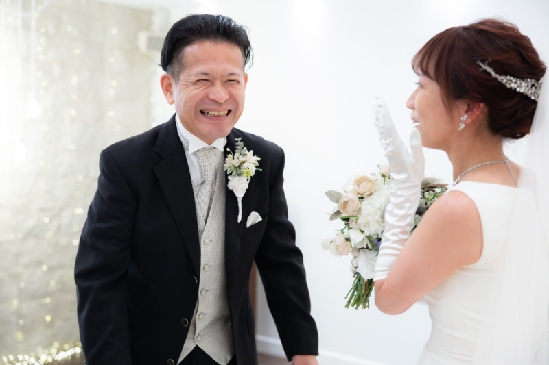 幸せな表情の新郎様☆