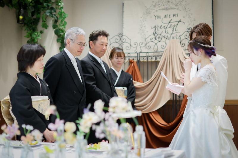 ご両親様へ感謝のお気持ち