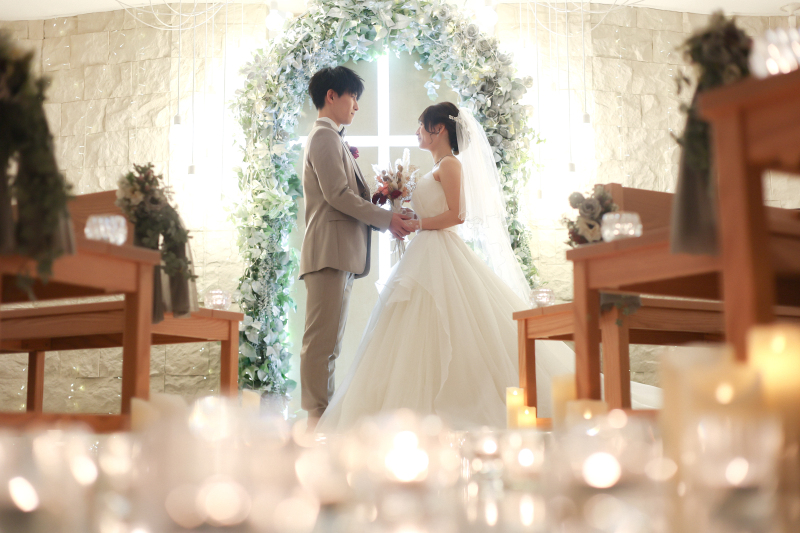 チャペルでキャンドル撮影*