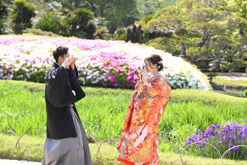 新婦さまのチェキも使って