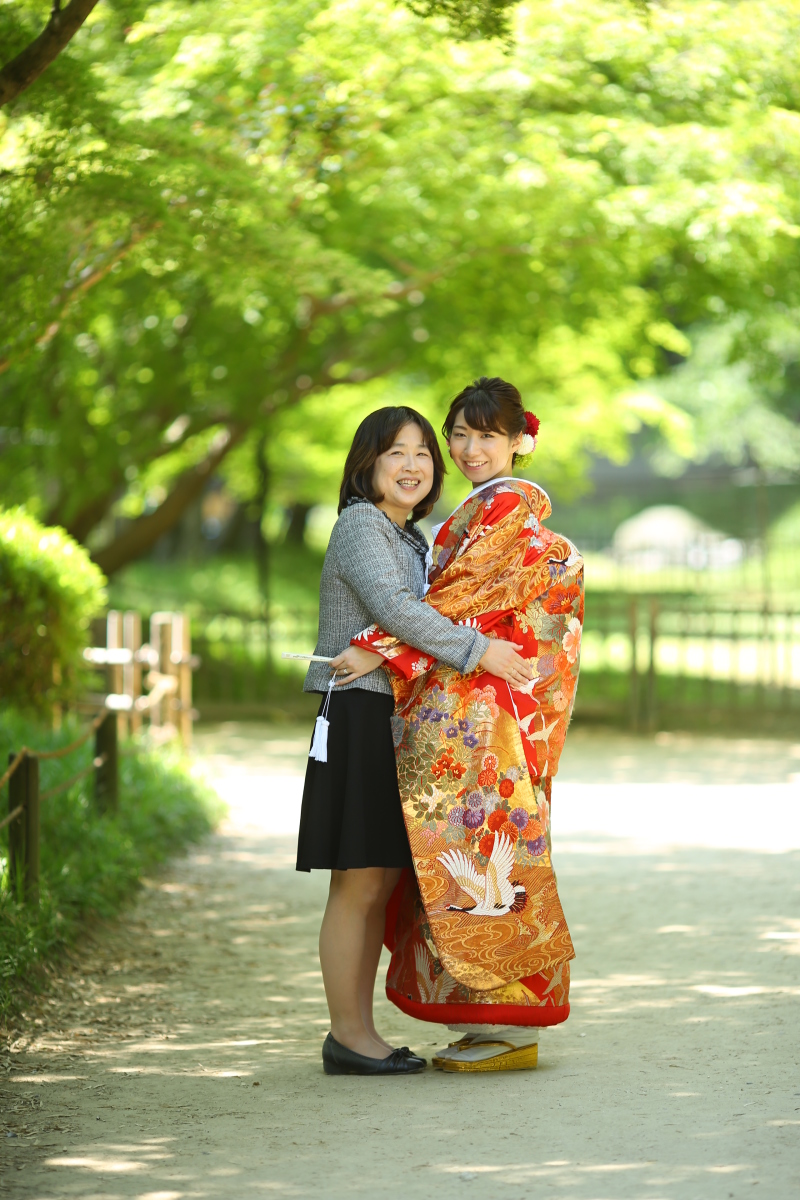 お母様とツーショット＊