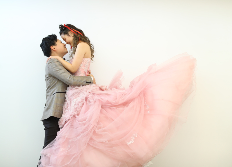 抱き上げショット