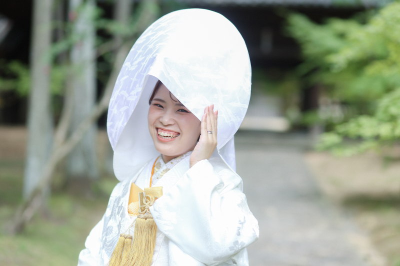 白無垢×綿帽子