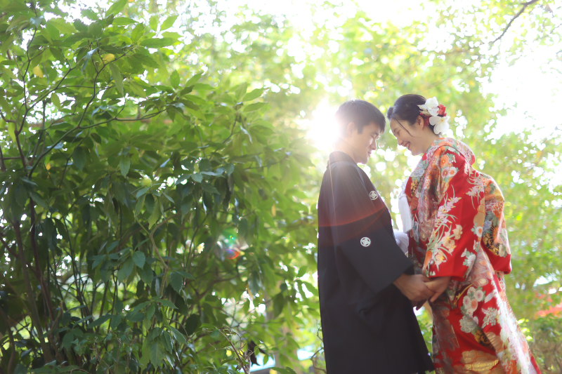 後楽園で前撮り