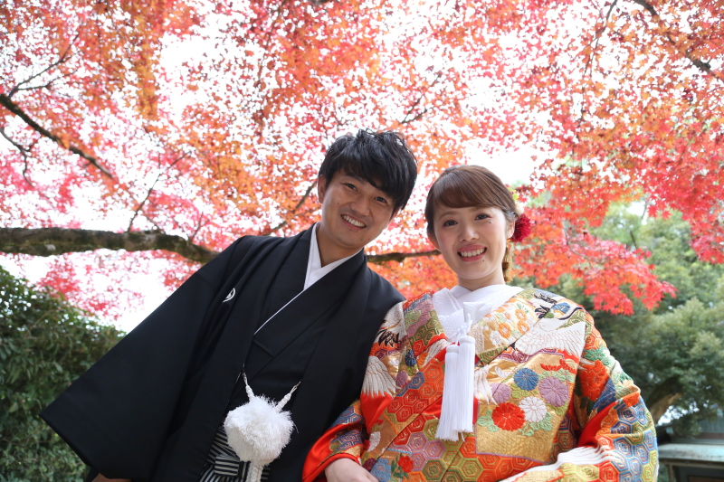 真っ赤に染まった紅葉