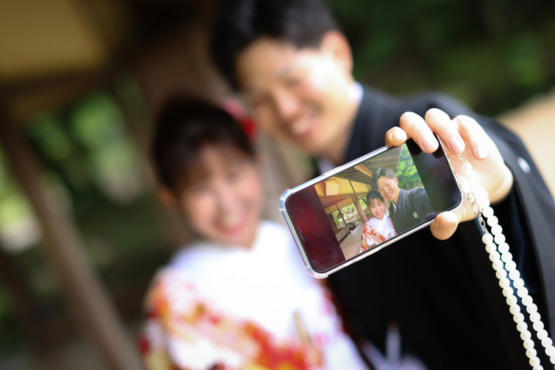 カメラ越しにはい!チーズ♪