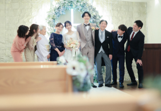 ご家族やご友人と一緒に写真撮影ができる♩