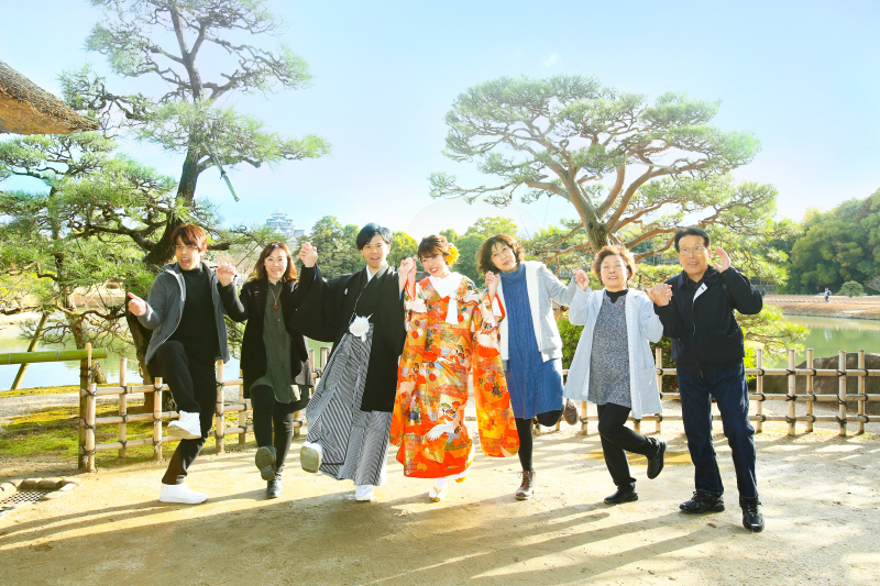 挙式と同日に和装ロケーション撮影もOK