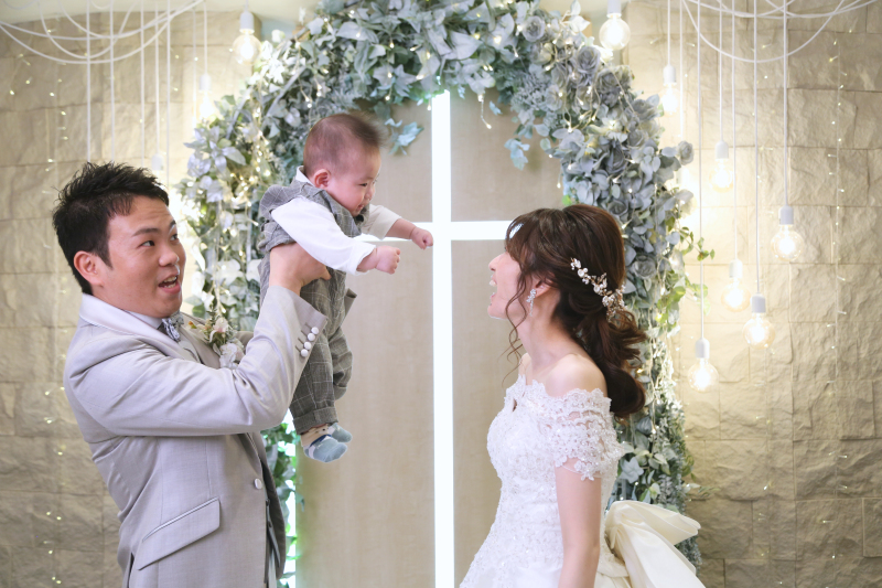 ふたりのパパママ姿も記念に