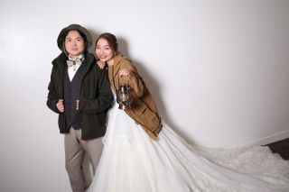 プリエージュokayama by STUDIO View_和装ロケーション×洋装チャペル撮影