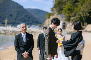 プリエージュokayama by STUDIO View_海でのセレモニー撮影♡