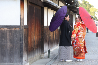 プリエージュokayama by STUDIO View_和装ロケーション×洋装チャペル撮影