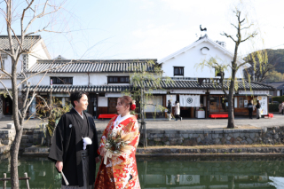 プリエージュokayama by STUDIO View_和装ロケーション×洋装チャペル撮影