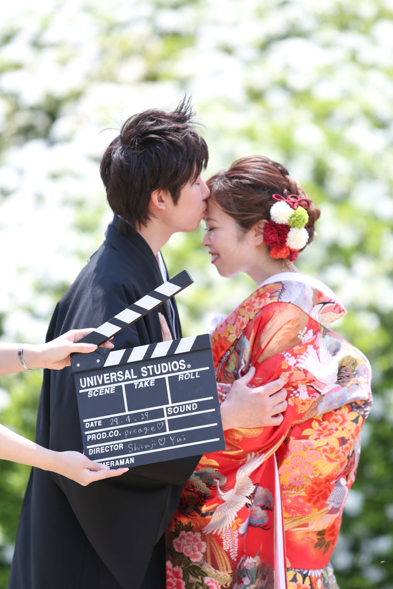 新緑ロケ！ふたりの晴れ姿に家族も大喜び！