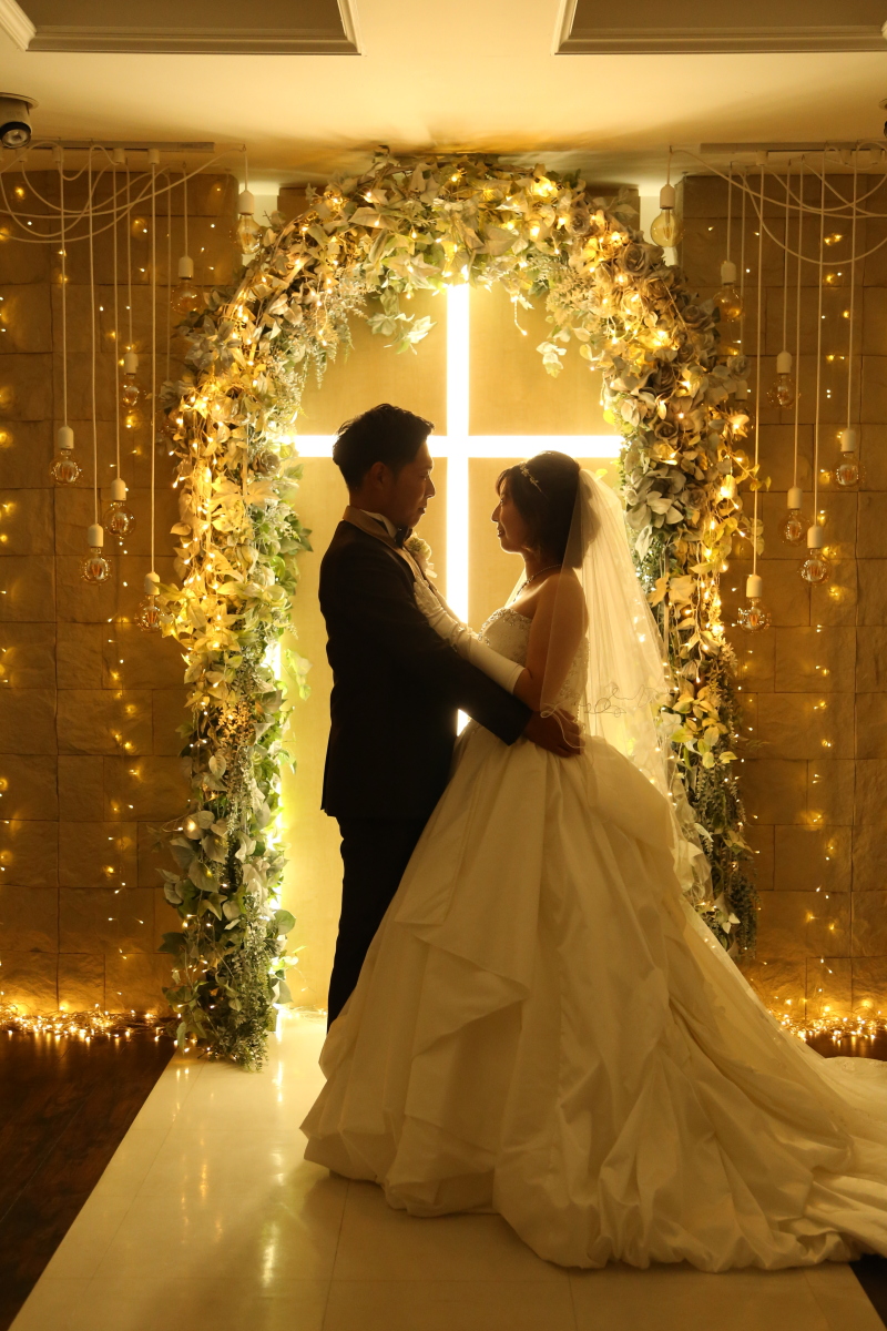 照明を暗くしての撮影も綺麗なお写真が残せます＊