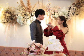 おふたりでのセレモニーも動画に残せますお好きな曲でムービーの作成も可能でございます◎