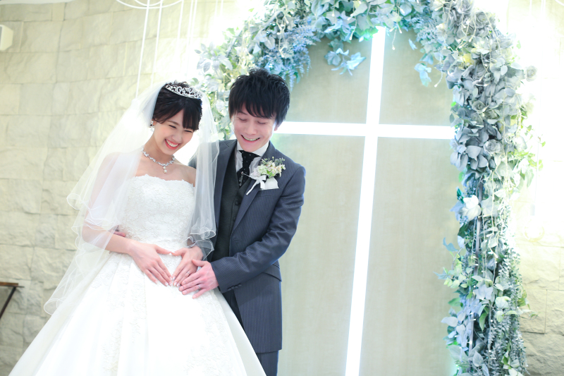 マタニティ婚|安心・安全サポート | 衣装2点 スタジオ撮影プラン