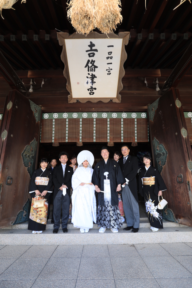 吉備津彦神社・宗忠神社挙式プラン|挙式おっかけ写真&和装ロケ撮影〈その他お寺や神社での出張挙式も◎〉