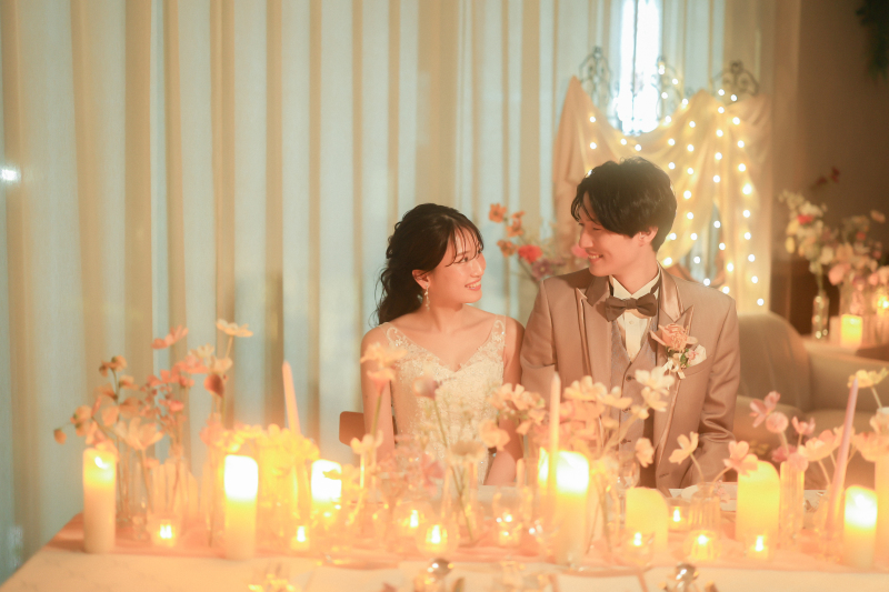 【バレンタインキャンペーン♪キャンドル撮影付】洋装2点 チャペル&times;館内　キャンドル撮影プレゼント〈2/1～2/28撮影〉